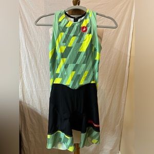 Castelli Rosso Corsa sleeveless tri suit small.